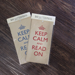 KEEP CALM AND READ ON(ANTIQUE.ver)のミニポスター　(red&blue2枚セット) 2枚目の画像