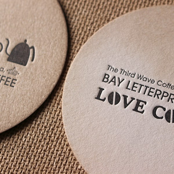 BAY LETTERPRESS COFFEEのコースター 1枚目の画像