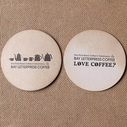 BAY LETTERPRESS COFFEEのコースター 2枚目の画像