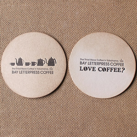 BAY LETTERPRESS COFFEEのコースター 2枚目の画像