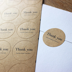 サンキューシール【51枚】※クラフト 1枚目の画像