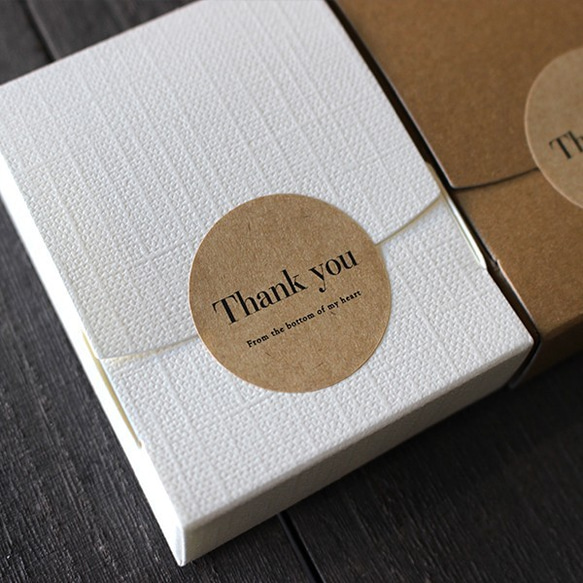 サンキューシール【51枚】※クラフト 4枚目の画像