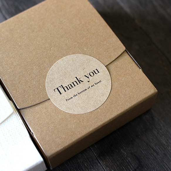 サンキューシール【51枚】※クラフト 5枚目の画像