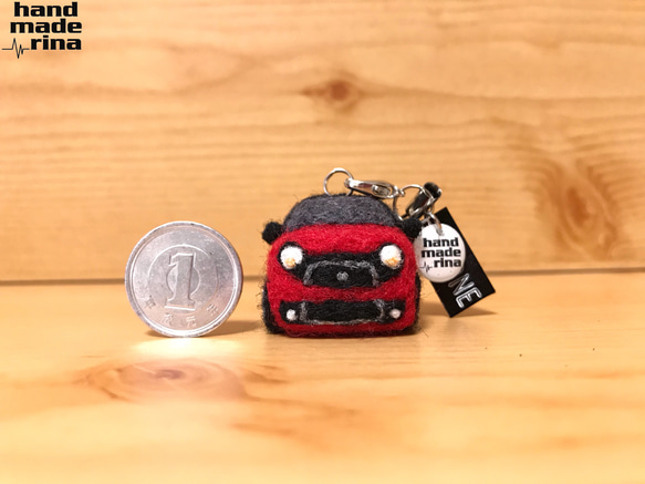 CN様オーダー分】ハンドメイド＊* 羊毛フェルト ミニカー N-ONE レッド