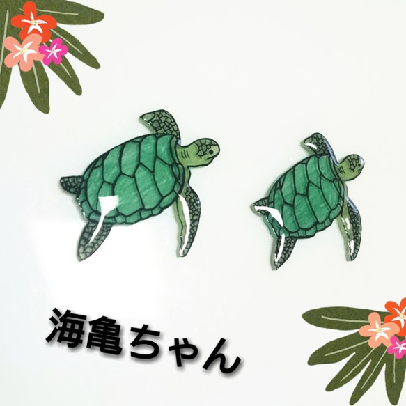 海亀*°ピアス 2枚目の画像