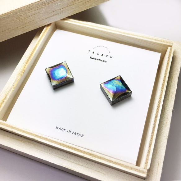 T-129 美諾陶黑珍珠耳環 第3張的照片