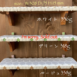 ♡とっても可愛いい♡♡『モザイクタイル小物ラック』（ピン引掛けタイプ） 4枚目の画像