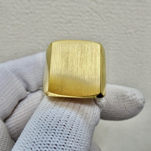 仁尾彫金『純金印台リング100g』ハンドメイド204 指輪