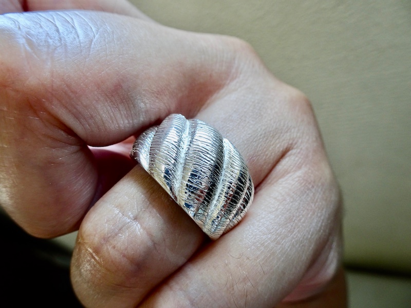 仁尾彫金『プラチナしめ縄リング縄目あり』ハンドメイド210 199,900円