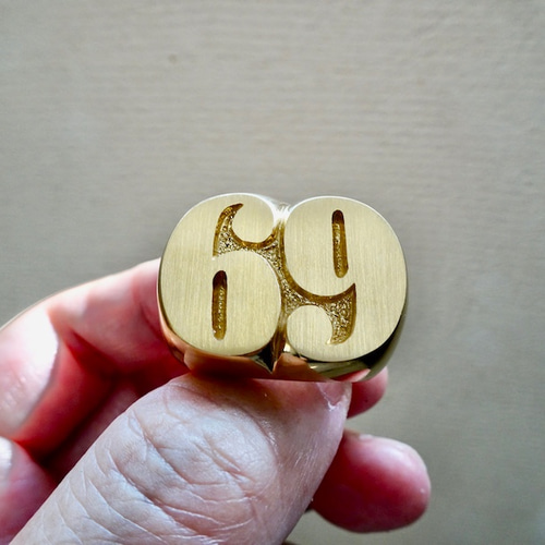 仁尾彫金『ゴールド69リング』ハンドメイド219 指輪・リング 仁尾彫金 