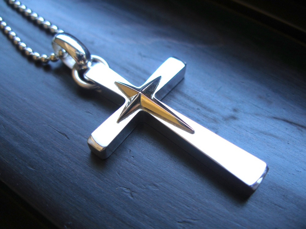 仁尾彫金『十字星クロスコンビ』十字架ハンドメイド