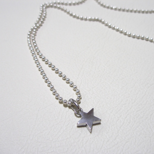 仁尾彫金『プラチナスターペンダント』ハンドメイド ネックレス 