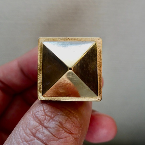 仁尾彫金『一つのゴールドスタッズリング』ハンドメイド180 指輪 