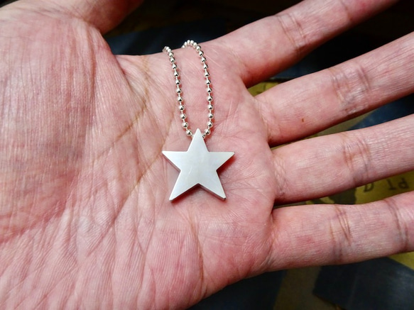 仁尾彫金『スターペンダント3バチカン無し』ハンドメイド152 