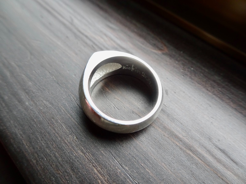 仁尾彫金『一つ星ブラックダイヤリング』ハンドメイド109