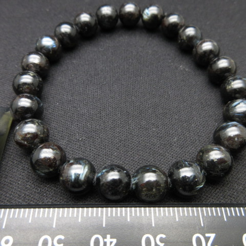 霊性の石】/ホーンブレンド（角閃石）ブレスレット/size(16