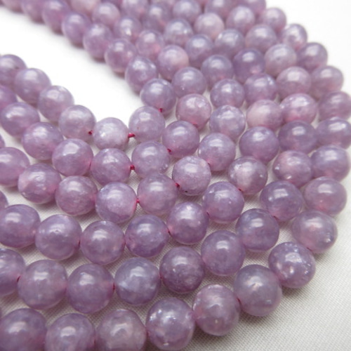 パープルカラー】/【レピドライト】/size(6㎜玉)/1set(10玉)/肉体