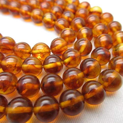東欧の宝石】/【バルト海産】/【琥珀(アンバー)】/size(6㎜玉