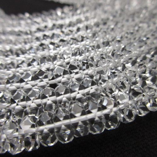 20面カット】/【ボタンカット水晶】/size(約3×約6㎜玉)/1set(20玉