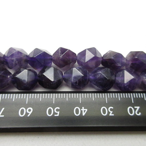 ダイヤモンドカット】/【アメジスト】/玉size(約10㎜)/1set(5玉)/《2月
