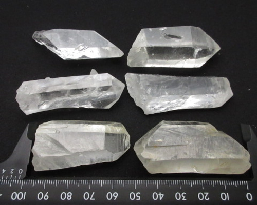 水晶クラスターポイント 30%off】/【天然水晶クラスターポイント】/size(写真参照)/1set(6本