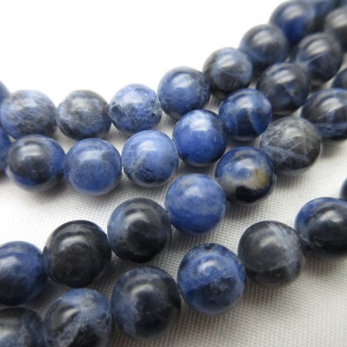 ☆厳選一連☆意志の石♢6mm【40cmソーダライト『方曹達石』ラウンド連