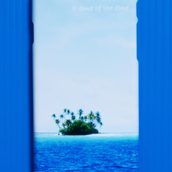 ヤシの木の島：iPhone・Android対応スマホケース＜受注後制作＞ 2枚目の画像