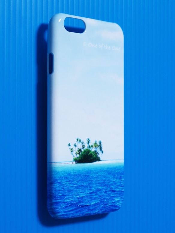 ヤシの木の島：iPhone・Android対応スマホケース＜受注後制作＞ 3枚目の画像