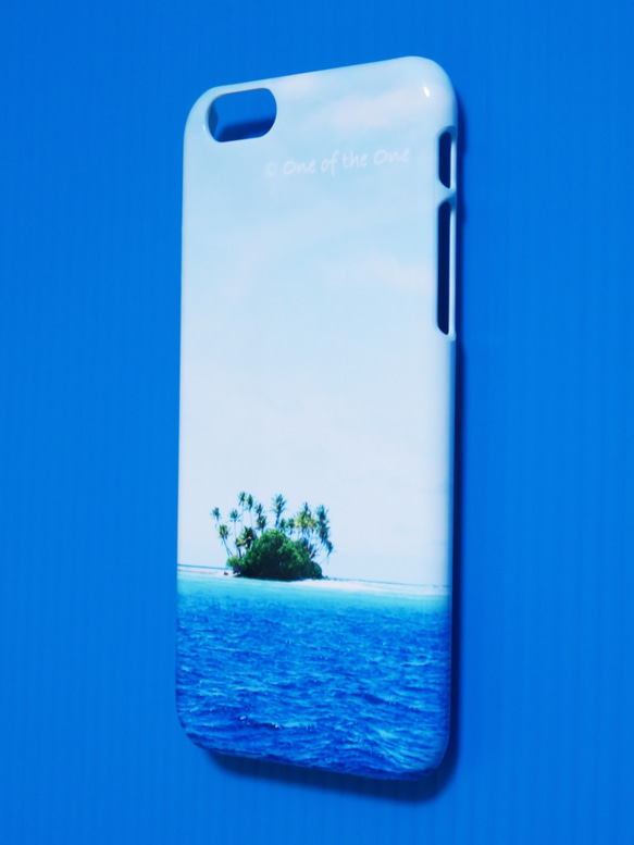 ヤシの木の島：iPhone・Android対応スマホケース＜受注後制作＞ 4枚目の画像