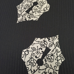 正絹カゴメ絽 九寸名古屋帯 型 秘密の花園 2枚目の画像