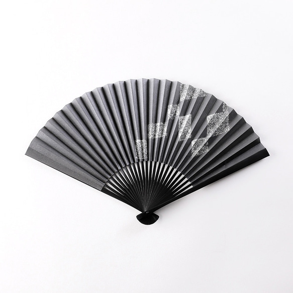 京扇子　枯淡　黒 2枚目の画像