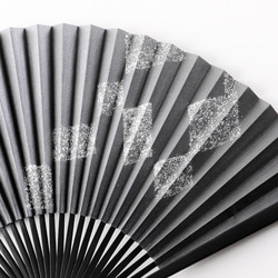 京扇子　枯淡　黒 3枚目の画像
