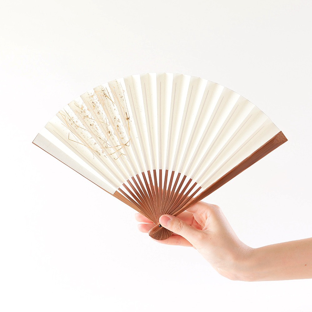 京扇子 箔図 image2 白