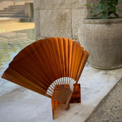 京扇子 燻 pattern無地 #3 2枚目の画像