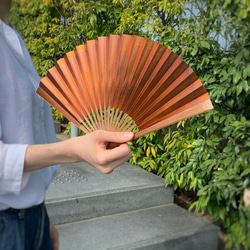 京扇子 燻 pattern無地 #3 8枚目の画像