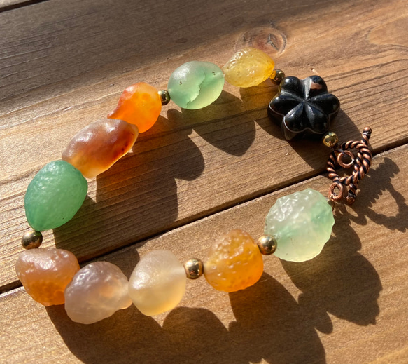 開光☆蓮花羊眼天珠 ブレスレット dzi ＊ ΚΑйON ＊ 通販 12985019