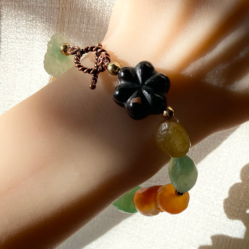 開光☆蓮花羊眼天珠 ブレスレット dzi ＊ ΚΑйON ＊ 通販 12985019