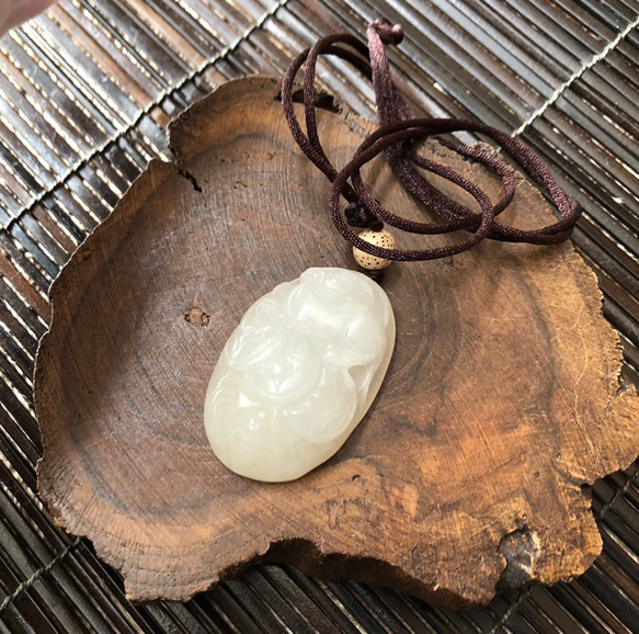 和田玉 鼠と古銭 ネックレス・ペンダント dzi ＊ ΚΑйON ＊ 通販  