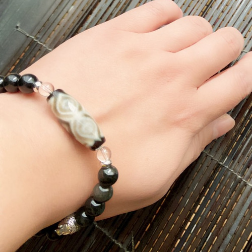 開光☆龍眼天珠 ブレスレット dzi ＊ ΚΑйON ＊ 通販 8137588｜Creema