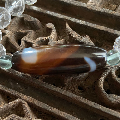 開光☆白蛇天珠 ブレスレット dzi ＊ ΚΑйON ＊ 通販 8985985｜Creema