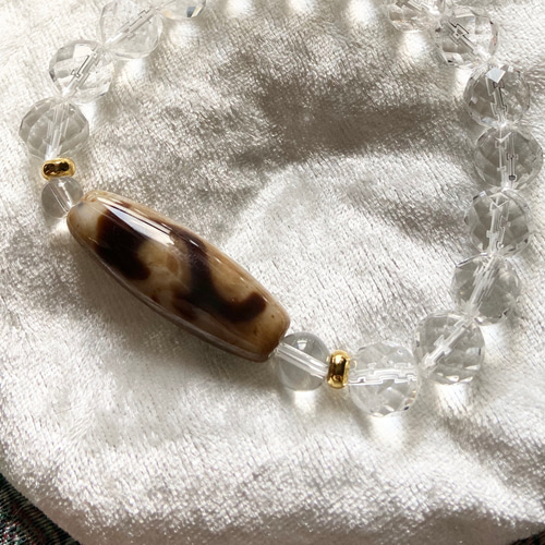 如意観音天珠ブレスレット フルオーダーメイド 制作例 No.231 「 S様 ✻ 如意観音天珠、線