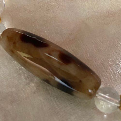 如意観音天珠ブレスレット フルオーダーメイド 制作例 No.231 「 S様 ✻ 如意観音天珠、線