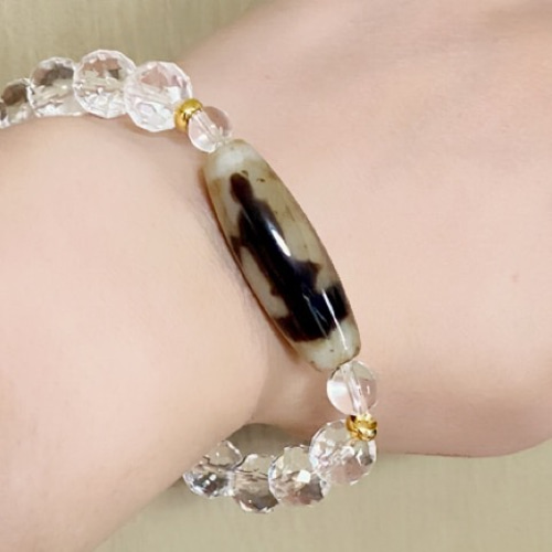 如意観音天珠ブレスレット フルオーダーメイド 制作例 No.231 「 S様 ✻ 如意観音天珠、線