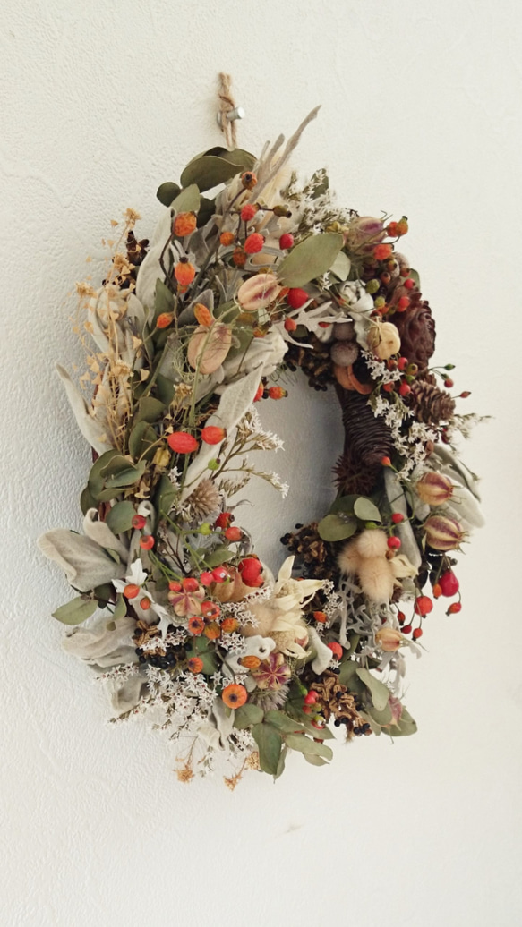 森からの贈り物２7㎝（クリスマス・新春リース） 3枚目の画像