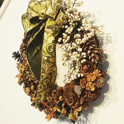 注文制作：森からの贈り物　３５㎝（2020 Year Wreath) 3枚目の画像
