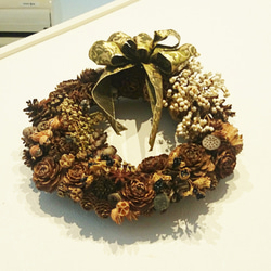 注文制作：森からの贈り物　３５㎝（2020 Year Wreath) 4枚目の画像