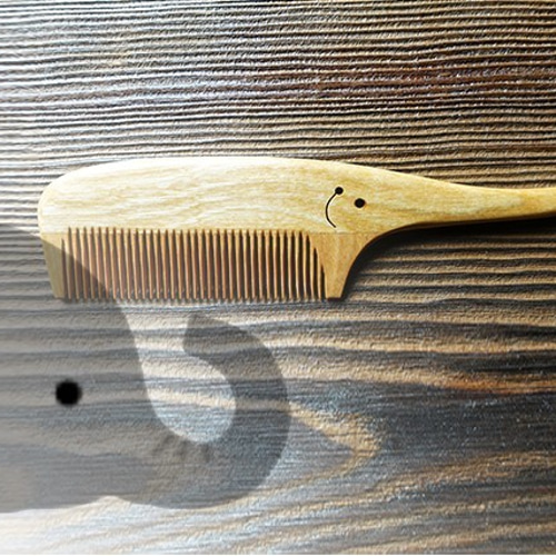 別府工芸つげの櫛猫型