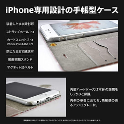 金魚 和柄 黄 iPhone 手帳型 スマホケース 携帯ケース 送料無料 2枚目の画像