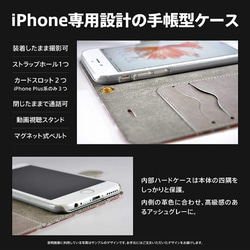 シンプル 緑 iPhone 手帳型 スマホケース 携帯ケース 送料無料 2枚目の画像