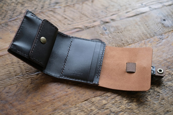 ちいさなベルトのお財布　minimum belt wallet　camel　納期2週間 4枚目の画像